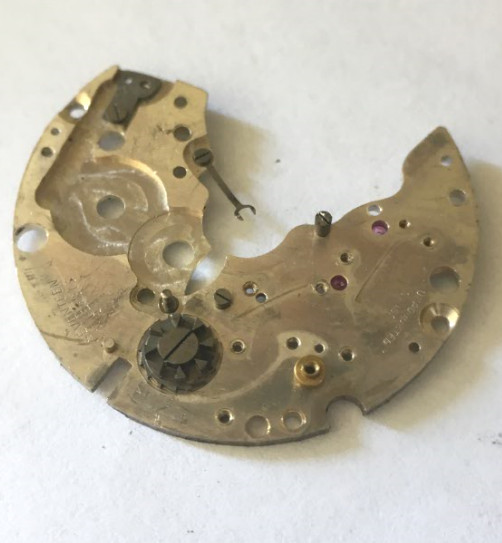 Venus caliber 170 bridge plate with pillar wheel part