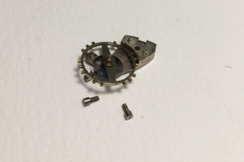 Landeron 54 balance wheel with bridge part 721 and 121