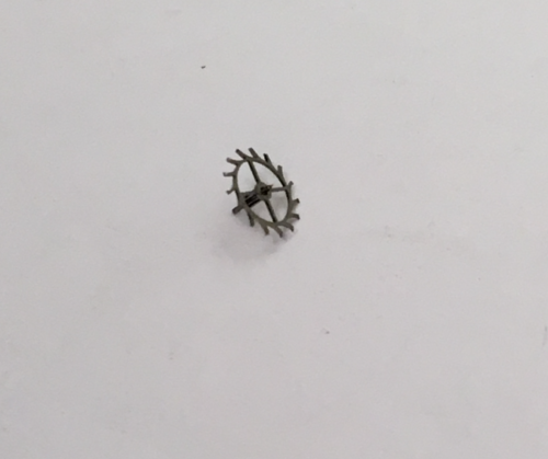 Lemania 1275 escape wheel and pinion with straight pivots part