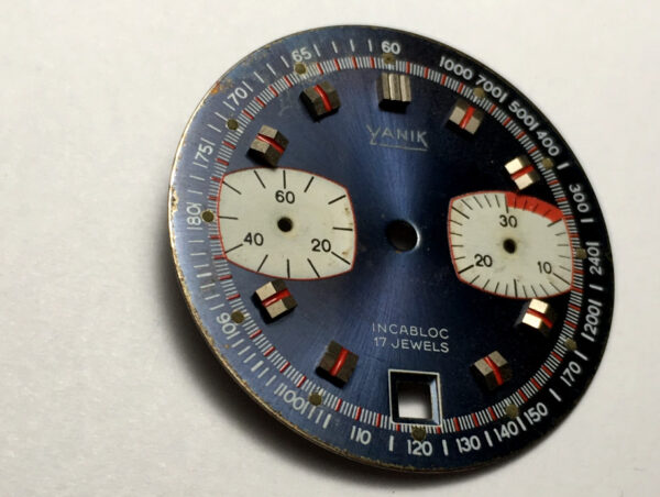 Valjoux 7734 Yanik dial for chronograph watch