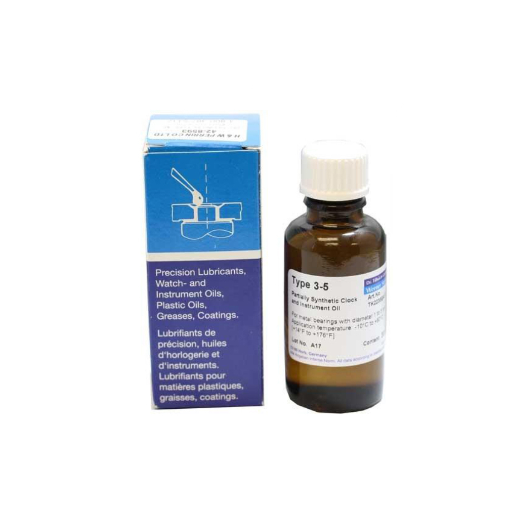 Etsyntha Uhrenol Nr. 3-5 synthetic oil for alarm clocks, wall clocks, pendulum clocks, 20ml