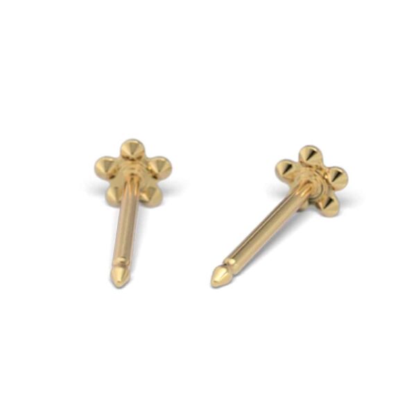 Studex Gold-Plated Baby Daisy Crystal Earrings, 3mm, 7581-6004 - Image 3