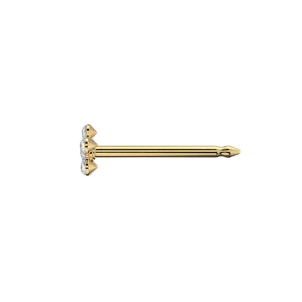 Studex Gold-Plated Baby Daisy Crystal Earrings, 3mm, 7581-6004 - Image 4