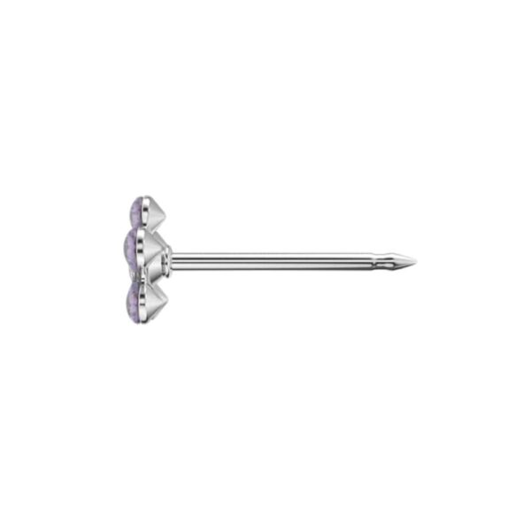 Studex steel Tanzanite April Crystal Earrings, 5mm, 7512-6284 - Image 4
