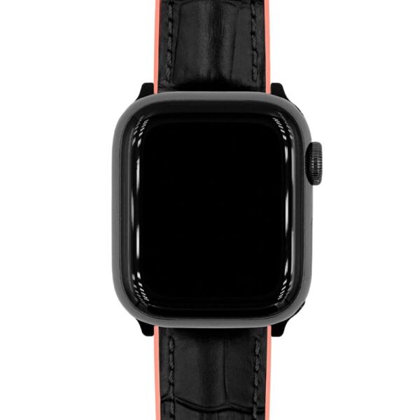 Hirsch Andy M black with pink calf leather watch strap, 18 mm, 0922328150-2-18 - Image 4