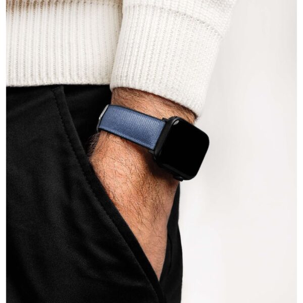 Hirsch Arne L blue watch strap, 18 mm, 0925090180-2-18 - Image 4