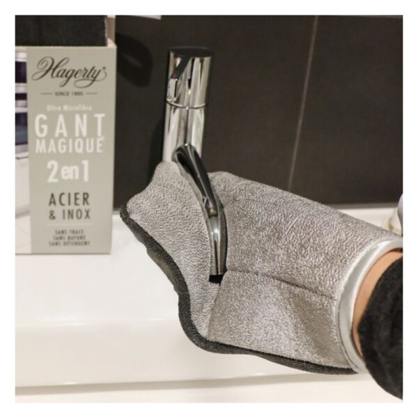 Hagerty A102228 microfibre glove for stainless steel surfaces - Image 3
