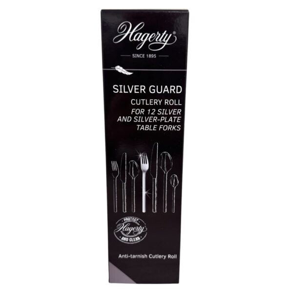 Hagerty Silver Guard Cutlery Rolls A119002, cutlery roll for 12 table forks - Image 2