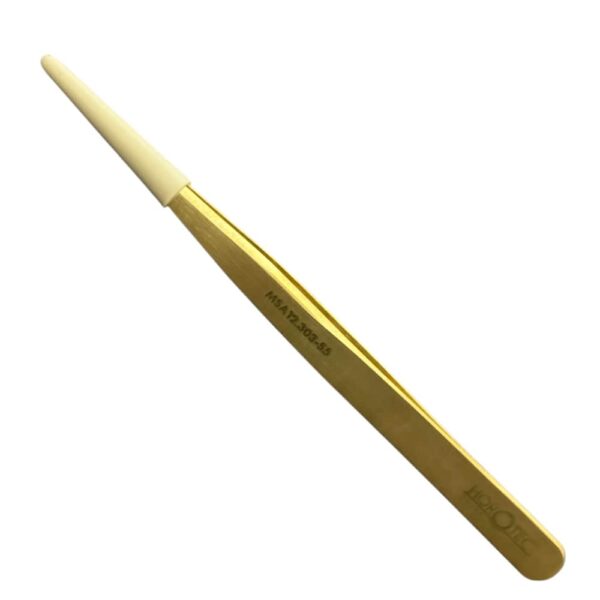 Horotec MSA12.303-S5 simple brass tweezer with fine tips, 130mm - Image 2