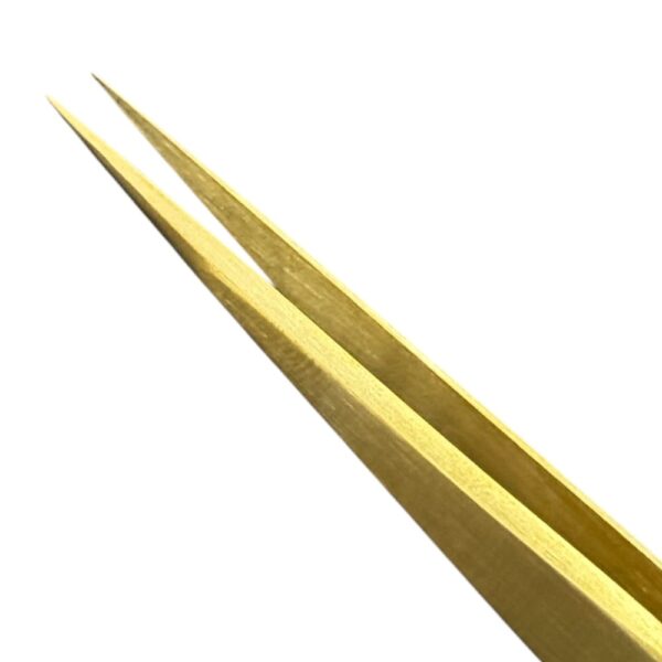 Horotec MSA12.303-S5 simple brass tweezer with fine tips, 130mm - Image 3