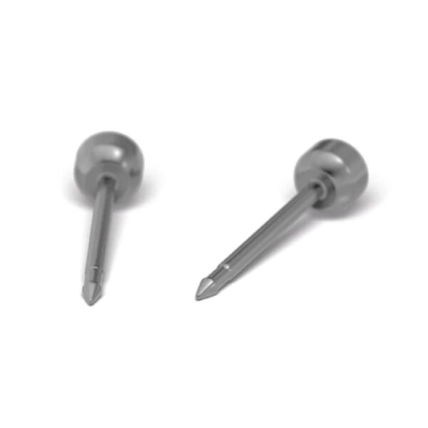 Studex Titanium Earrings with April Crystal stone, 2mm, 7533-0204 - Image 2
