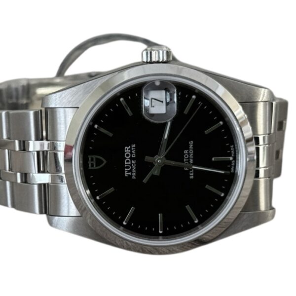 Tudor Prince Date 74000 watch with black dial, 34mm - Image 6