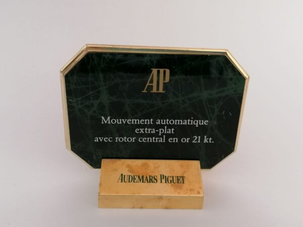 Audemars Piguet watch ads display automatic extra plat 21kt