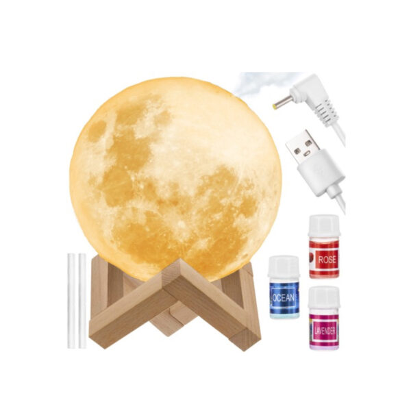 3-in-1 moon air humidifier with a fragrance diffuser + LED light