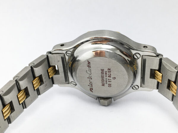 Automatic Cartier Santos Ronde Two Tone 18k Gold and SS Lady Watch - Image 8