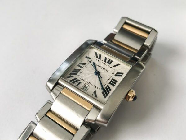 Cartier Tank Automatic Unisex Watch 2302 stainless steel and 18k gold - Image 3