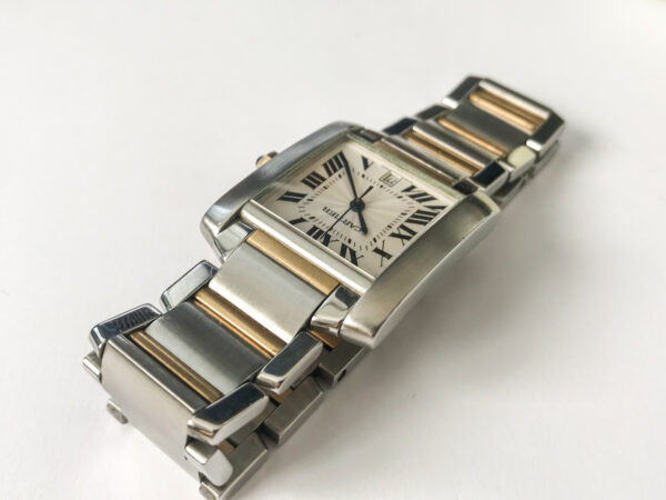 Cartier Tank Automatic Unisex Watch 2302 stainless steel and 18k gold - Image 5