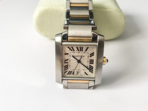 Cartier Tank Automatic Unisex Watch 2302 stainless steel and 18k gold