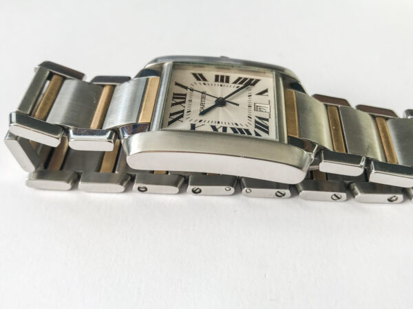 Cartier Tank Automatic Unisex Watch 2302 stainless steel and 18k gold - Image 6