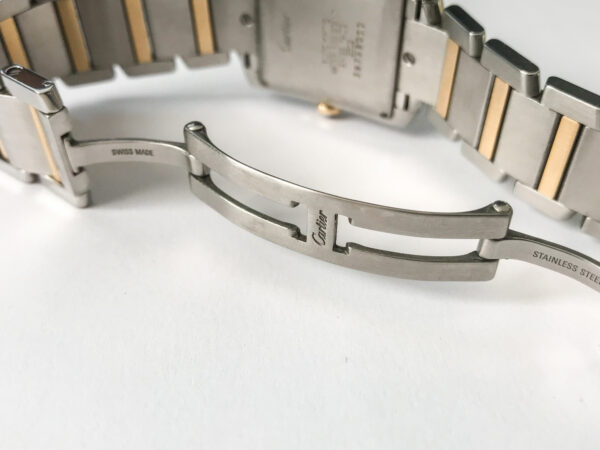 Cartier Tank Automatic Unisex Watch 2302 stainless steel and 18k gold - Image 8
