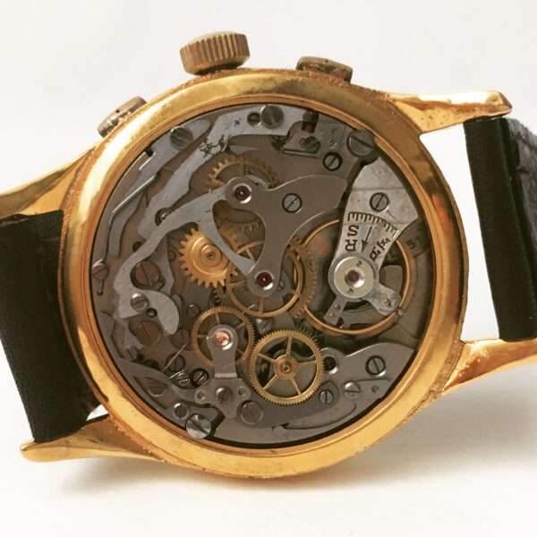 Vintage Dreffa Geneve Chronograph Men's Watch Black Dial Landeron 51 - Image 8