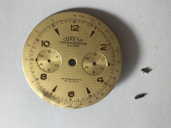 Landeron 48 Coresa chronographe suisse watch dial 34 mm part