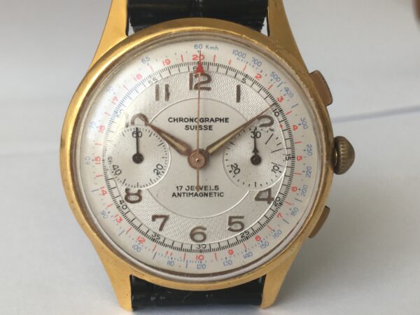 Vintage Chronographe Suisse men's watch from 1940s