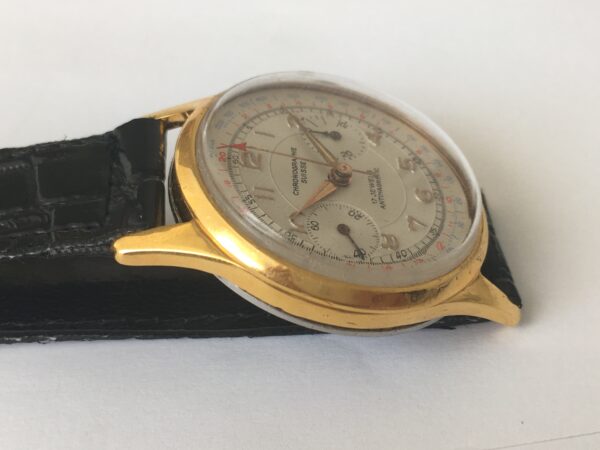 Vintage Chronographe Suisse men's watch from 1940s - Image 6