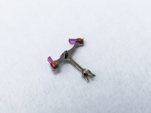 Omega caliber 684 jewelled pallet fork and staff part 1316