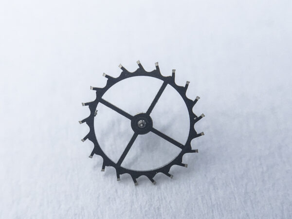Omega caliber 1012 escape wheel and pinion with straight pivots part 1305