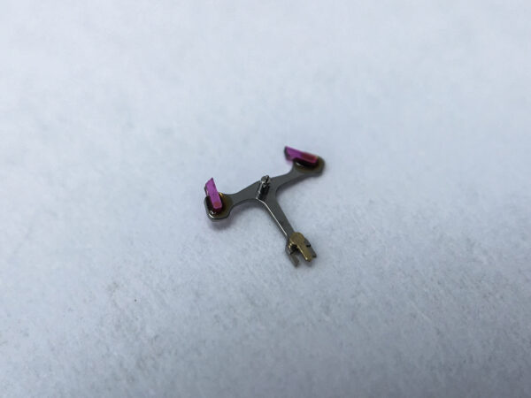 Tag Heuer caliber 1887 jewelled pallet fork and staff anker part