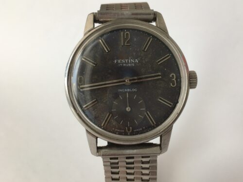 Vintage Festina Men's Watch Sub Dial Unitas 6310N 1960s