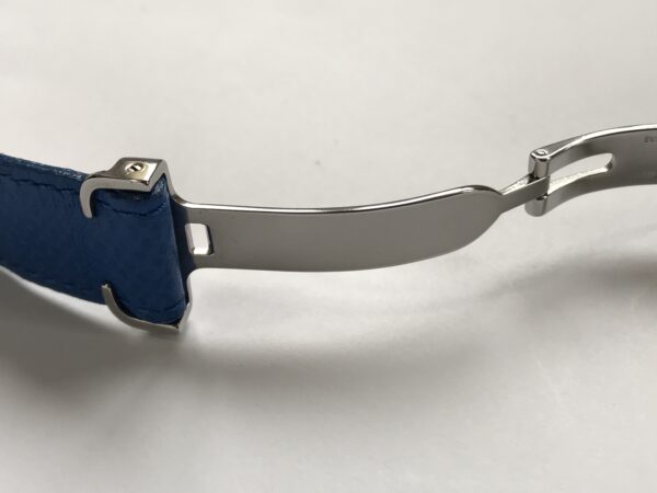 Cartier blue leather strap with clasp 18mm - Image 7