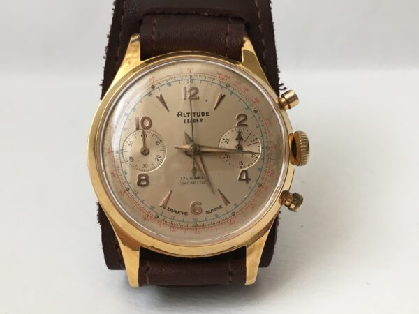 Vintage Altitude Chronograph Men's Watch Venus 188 36 mm - Image 7