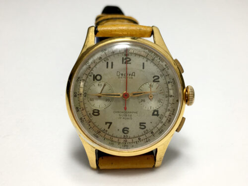 Vintage Dreffa Chronograph Men's Watch from 1940s Landeron 51