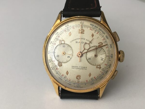 Vintage Sada Chronograph Men's Watch from 1950s Landeron 48 - Image 4