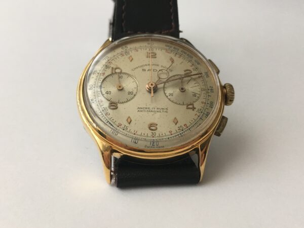 Vintage Sada Chronograph Men's Watch from 1950s Landeron 48 - Image 9
