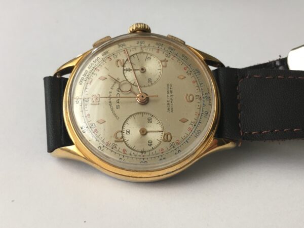 Vintage Sada Chronograph Men's Watch from 1950s Landeron 48 - Image 13
