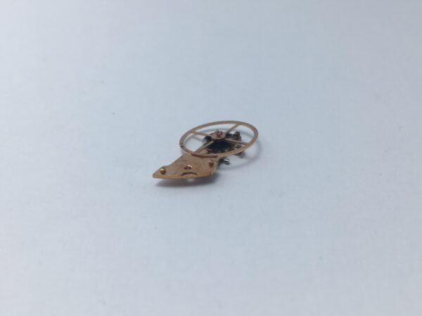 Omega caliber 750 balance wheel with bridge part - Image 2