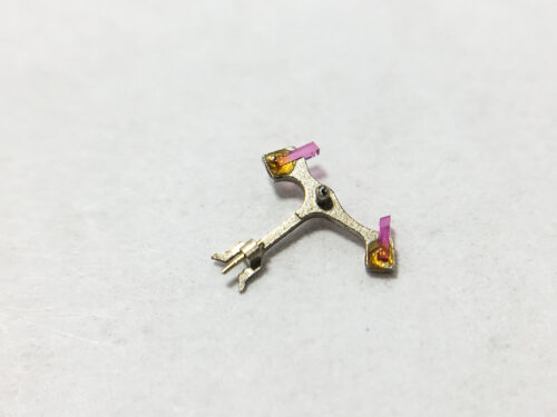 Lemania caliber 1270 jewelled pallet fork and staff part