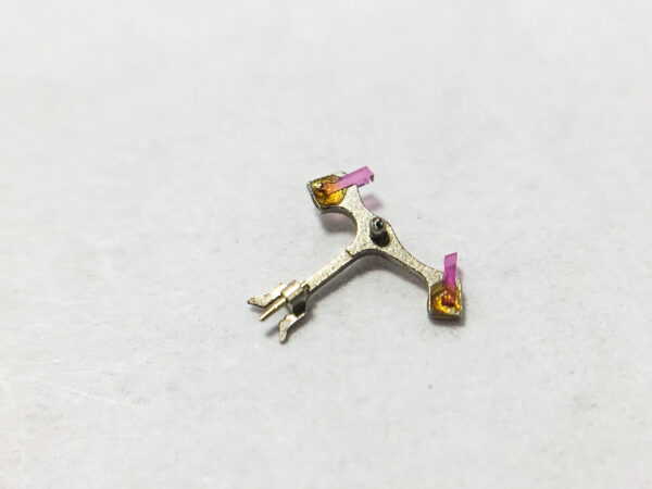 Lemania caliber 1270 jewelled pallet fork and staff part