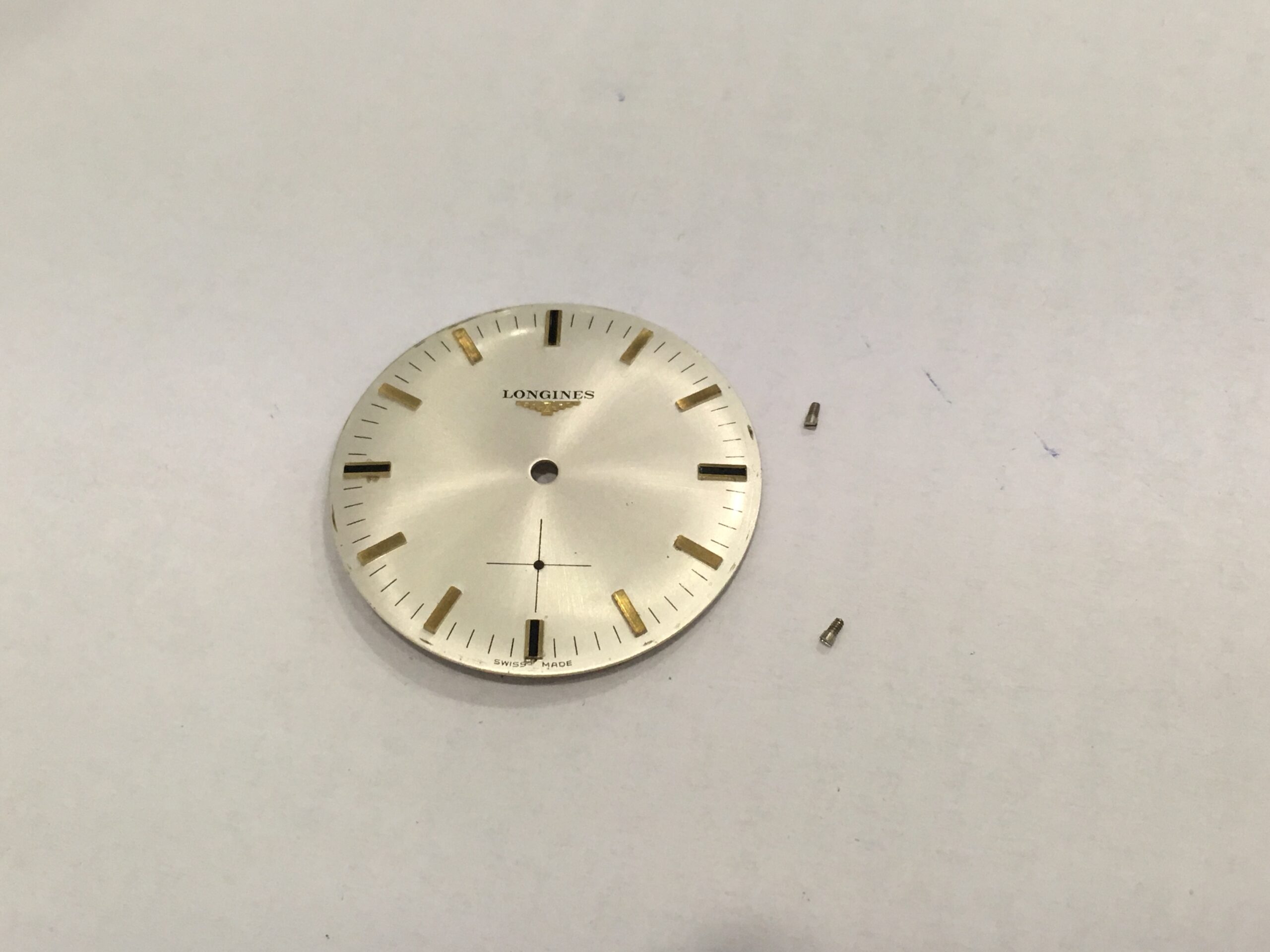 Longines 490 watch dial 32 mm with screws