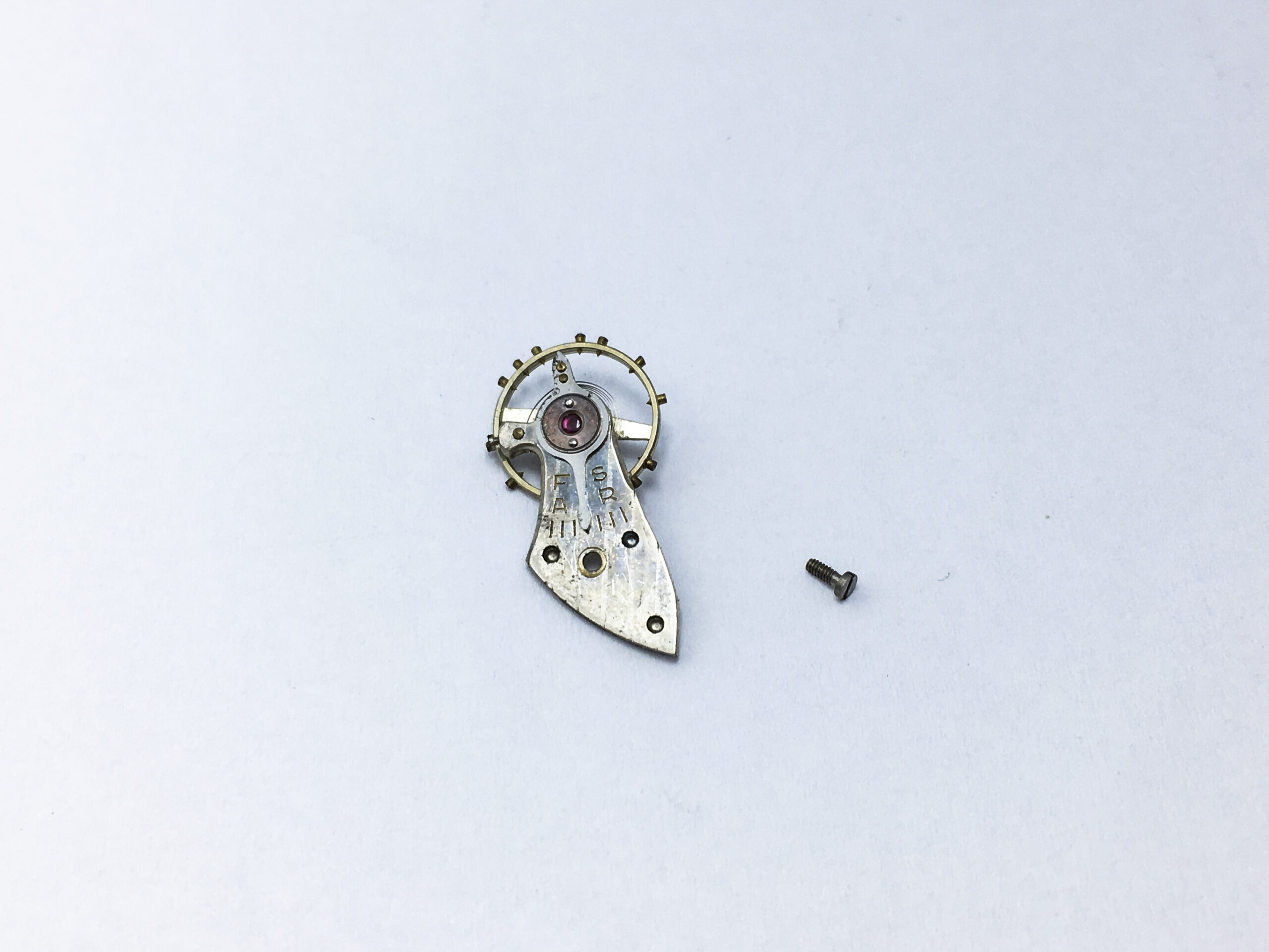 Pierce caliber 134 balance wheel with bridge part