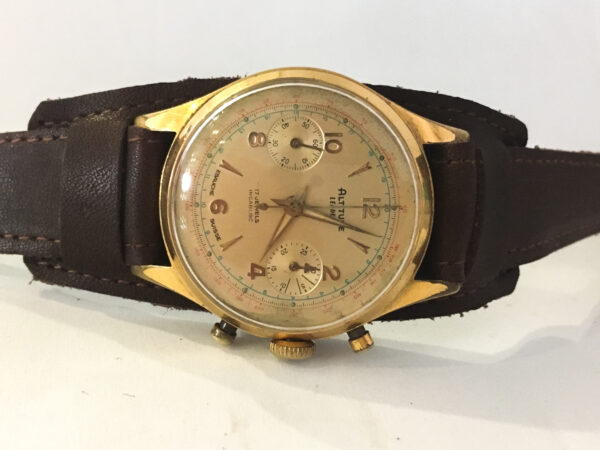 Vintage Altitude Chronograph Men's Watch Venus 188 36 mm - Image 5