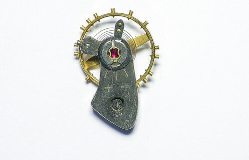Landeron 187 balance wheel with bridge part