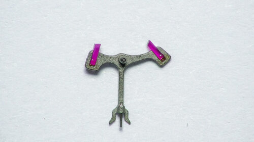 Landeron 187 jewelled pallet fork and staff part 710