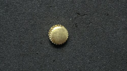 Lemania 1341 gold plated crown for chronograph watches