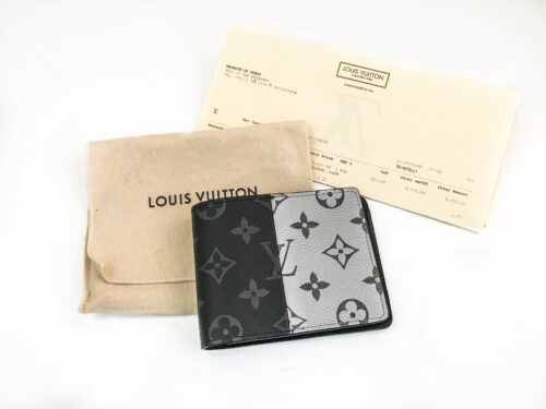 Louis Vuitton M63025 Kim Jones Monogram eclipse split multiple wallet