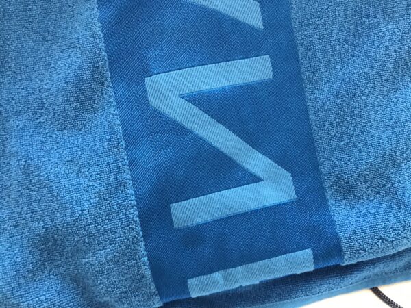 New Panerai large blue beach towel in travel storage bag - Image 7