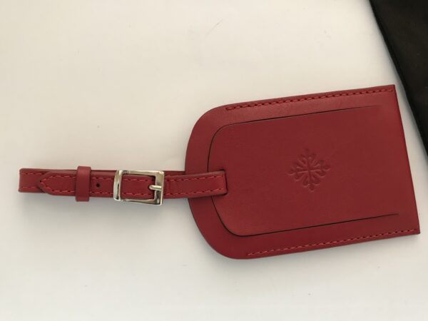 Rare Patek Philippe red leather tag holder for bag - Image 3